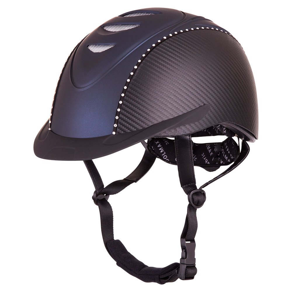 BR Viper Patron Carbon Swarovski VG1 - Casco de equitación con ventilación (57-61)