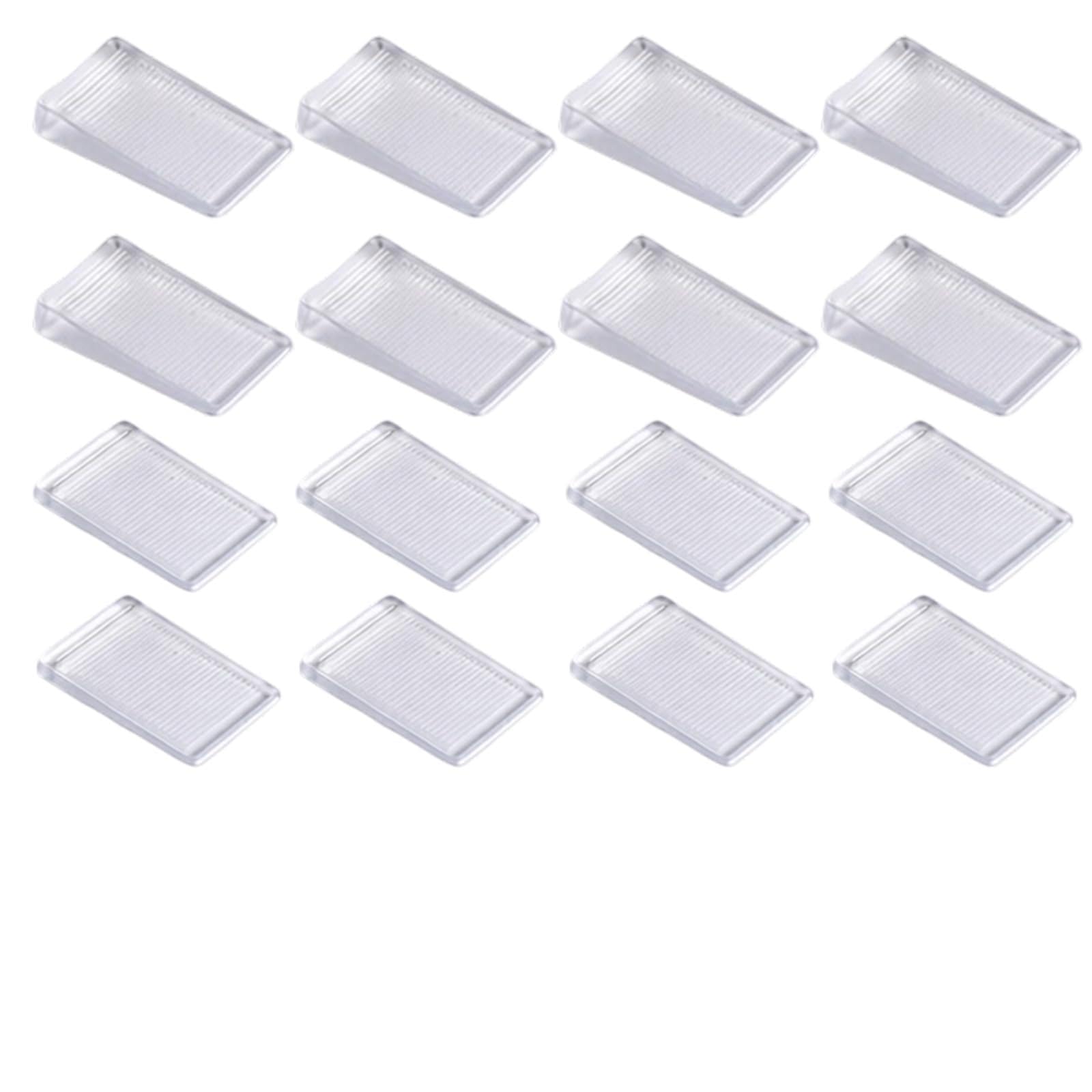 16 PCS Plastic Wedges for Leveling Furniture Levellers Door Stop