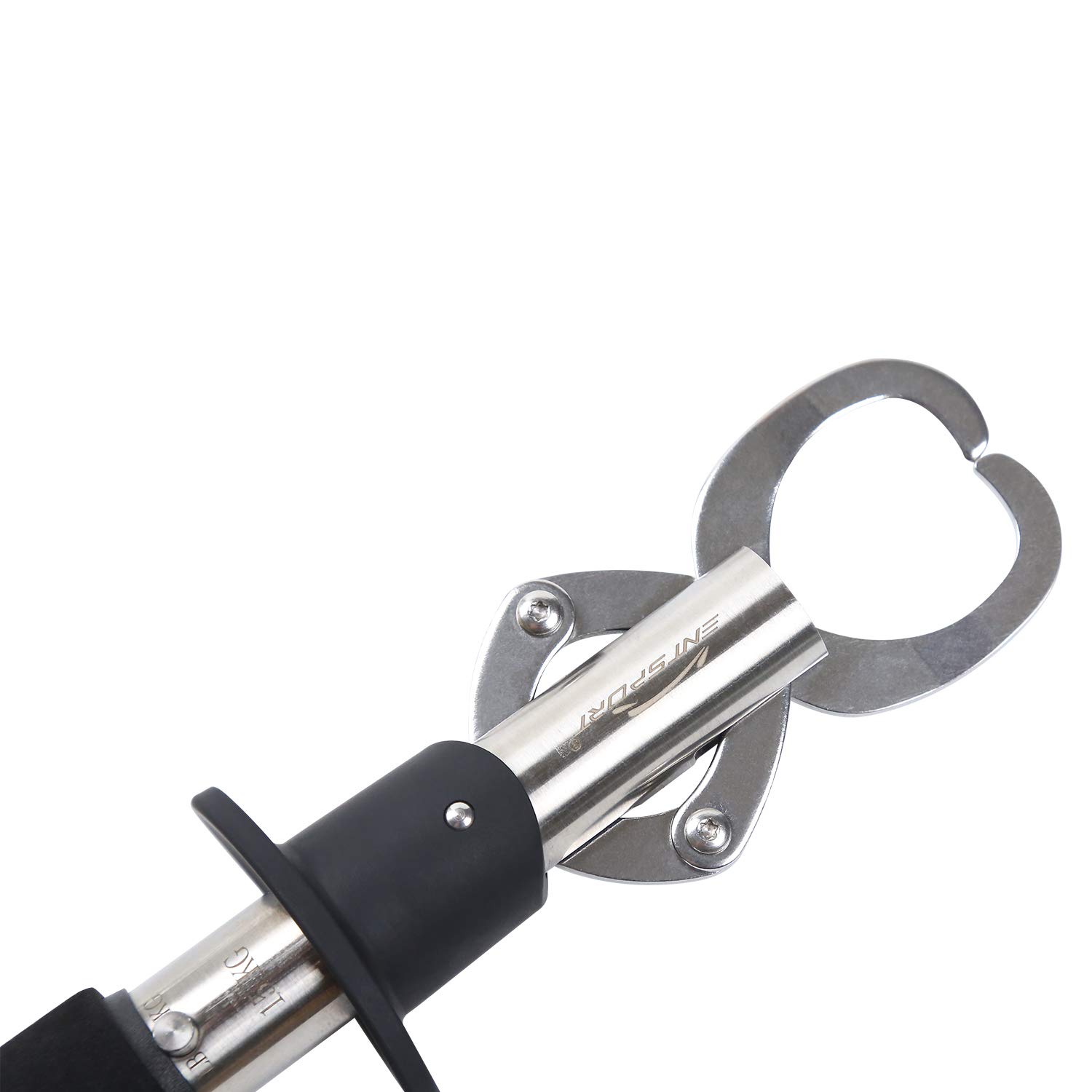 Fish Lip Gripper Fish Scales Professional Fish Holder Stainless Steel Fish Lip Grabber 40 Pound Fish Lip Grip Tool with Weight Scale