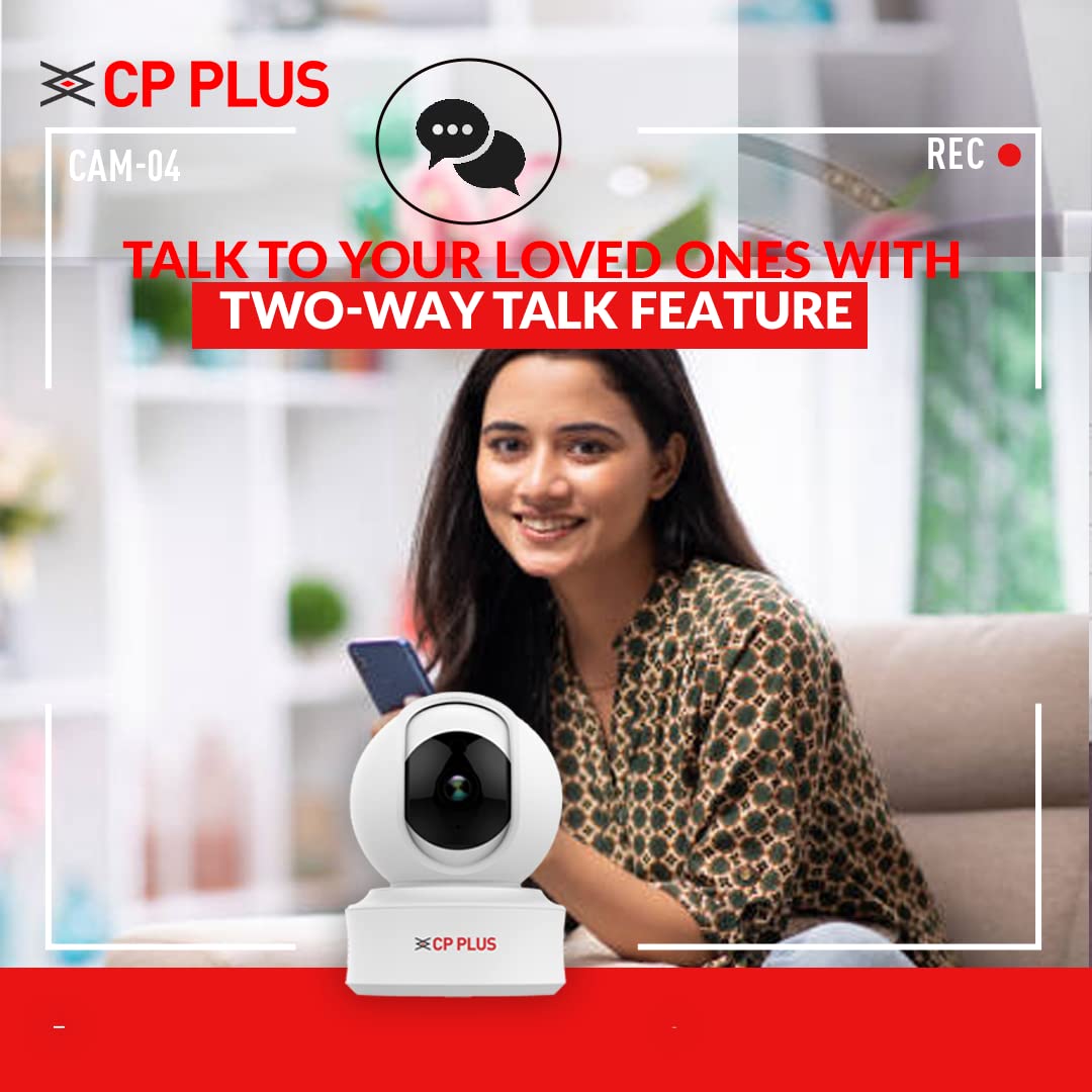 614RrA4BiVL._SL1080_ CP PLUS 3MP Full HD Smart Wi-fi CCTV Home Security Camera | 360° View | 2 Way Talk | Cloud Monitor |