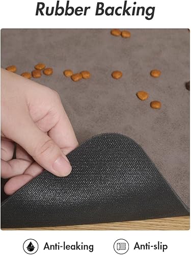 Miniatura 3 de Tapete de alimentación para mascotas, absorbente de agua, reutilizable, de secado rápido, duradero, para perros y gatos, fácil limpieza, suministros