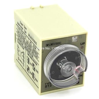 ST3PC-D AC 110V time Relay 110VAC Timer delay time 10s/100s/10min/60min