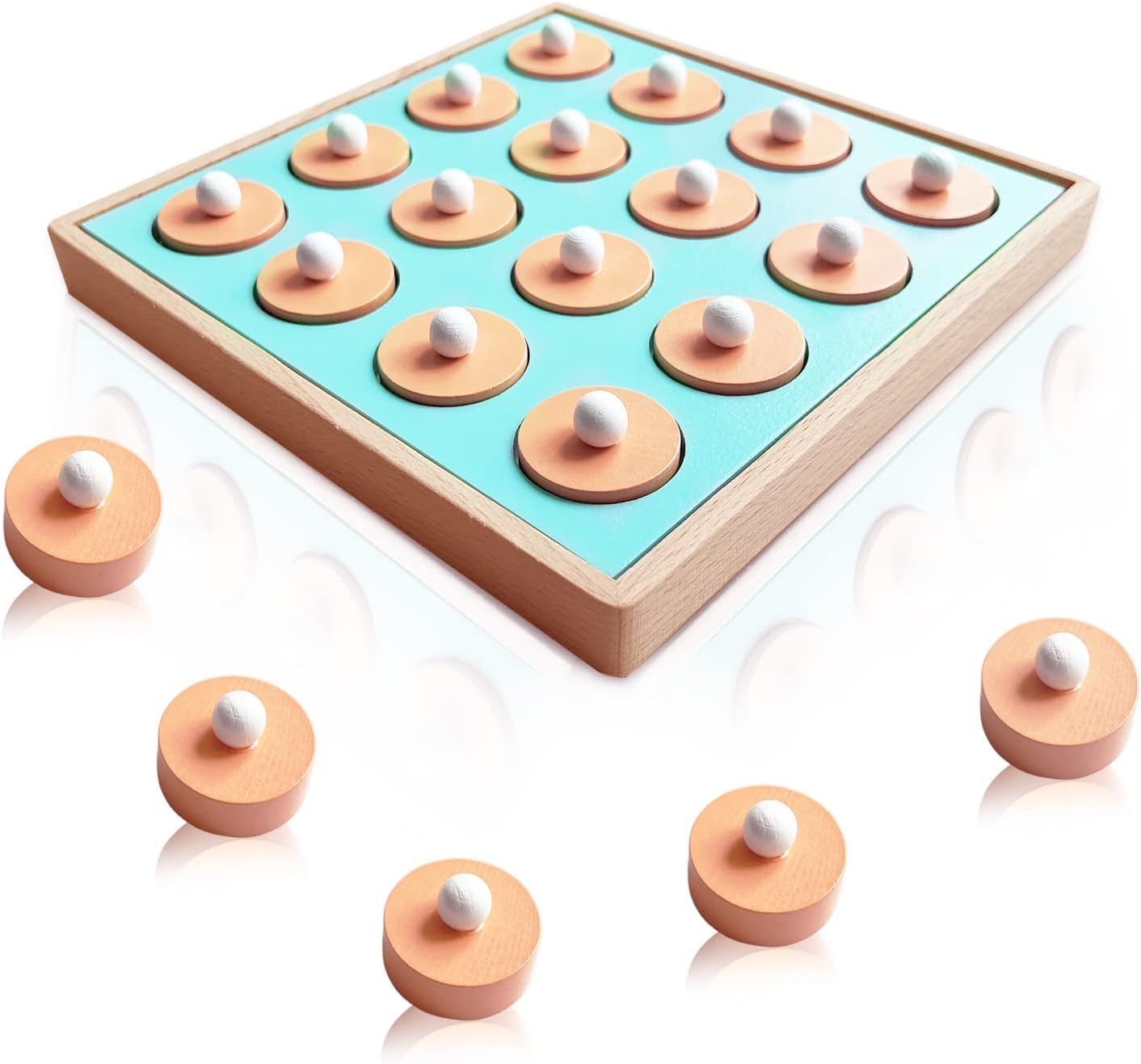 AYBIAWooden Memory Matching Game | Wooden Memory Chess Board Game | Single or Multiplayer Function | Kid Puzzle Game | Tile Game Animals 12 Search Game as a Set Puzzle for Children from 3 Years