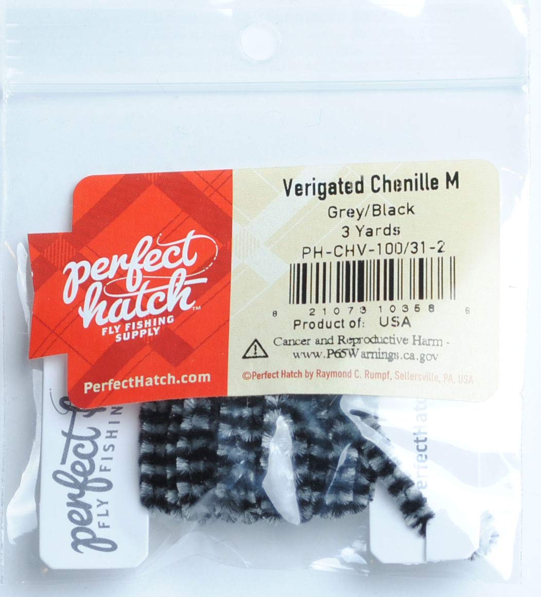 Perfect Hatch Verigated Chenille Grey/Black M PH-CHV-100/31-2