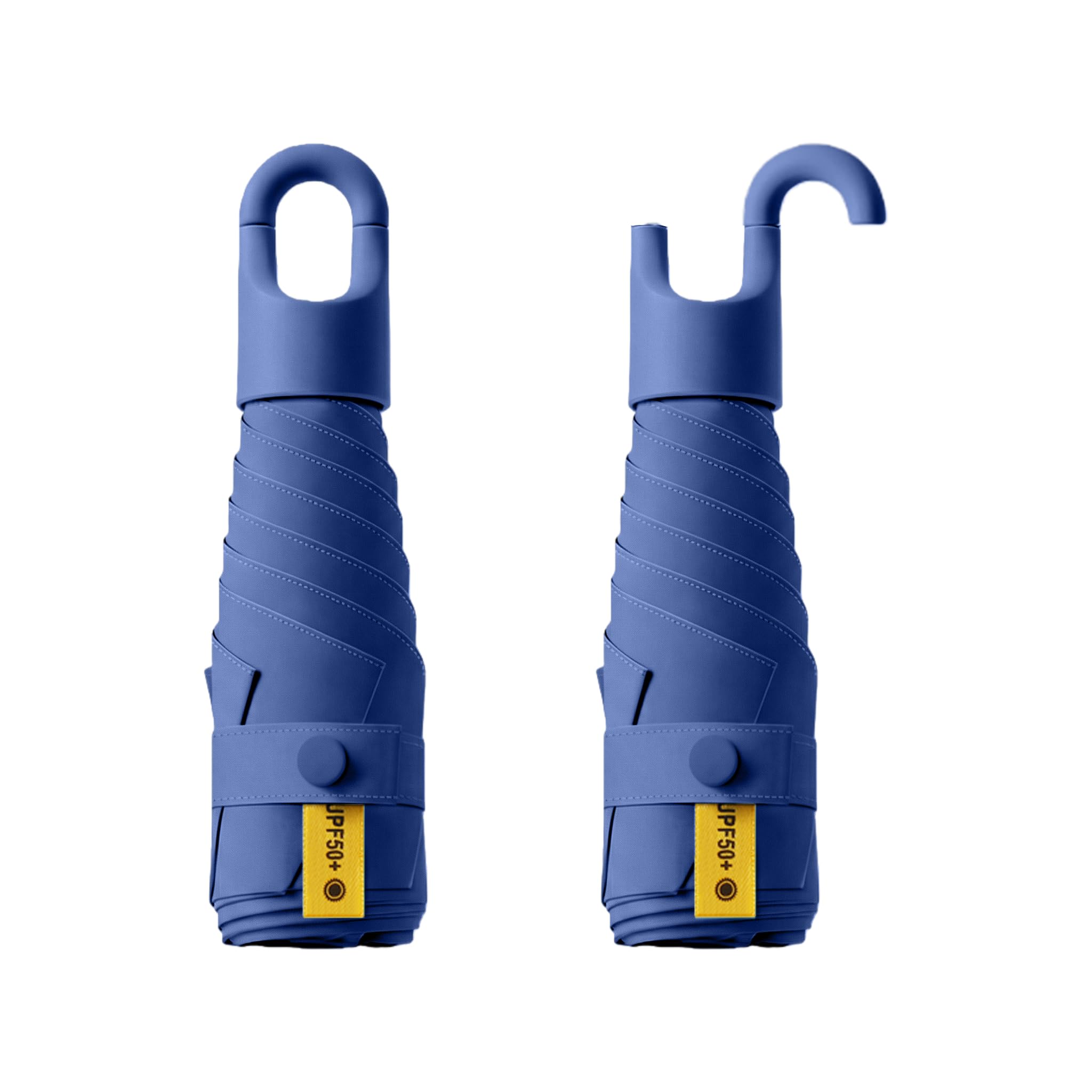 Paraguas Plegable Compacto para Viajar,Gire la Manija de Apertura y Cierre,Protección UV,UPF 50+,Recubrimiento de Teflón,6 Varillas,Mujeres y Niños,Mochila/Coche,Sombrilla Portátil,Lluvia y Sol