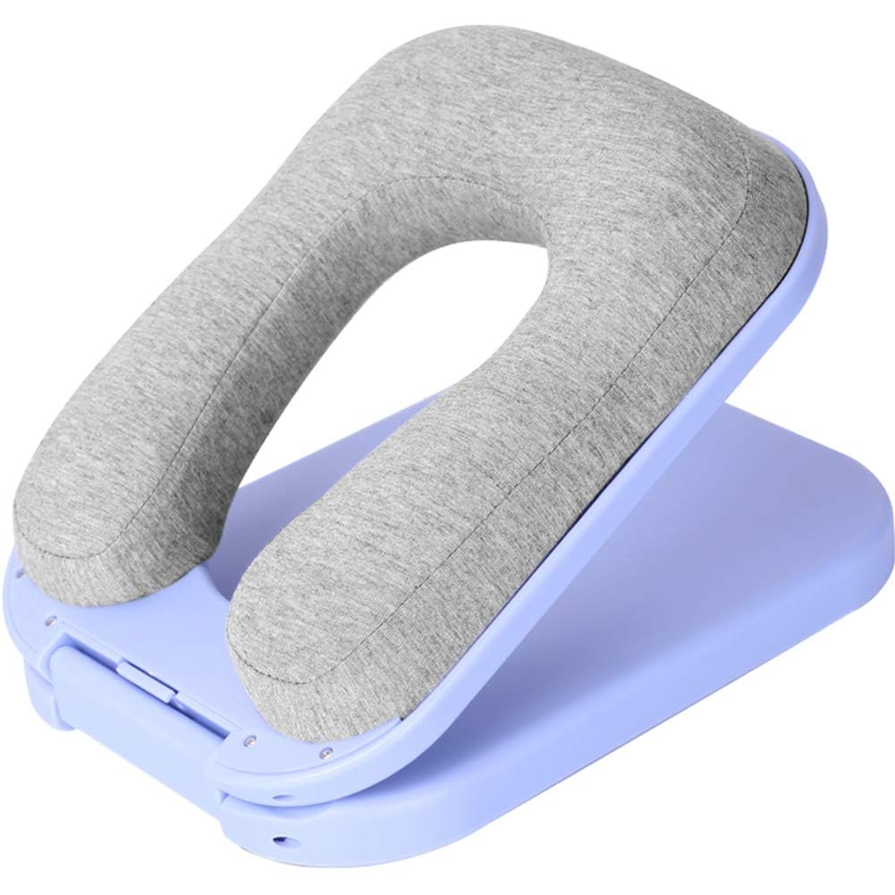 NIVAKININIVAKINI Classic U-Shaped Foldable Nap Pillow | Table Head Rest | Sleeping Pillow for Airplanes, Train, Car, Office, Outdoor | Easy to Carry for Travel Bag | Multicolor (Nap Pillow)