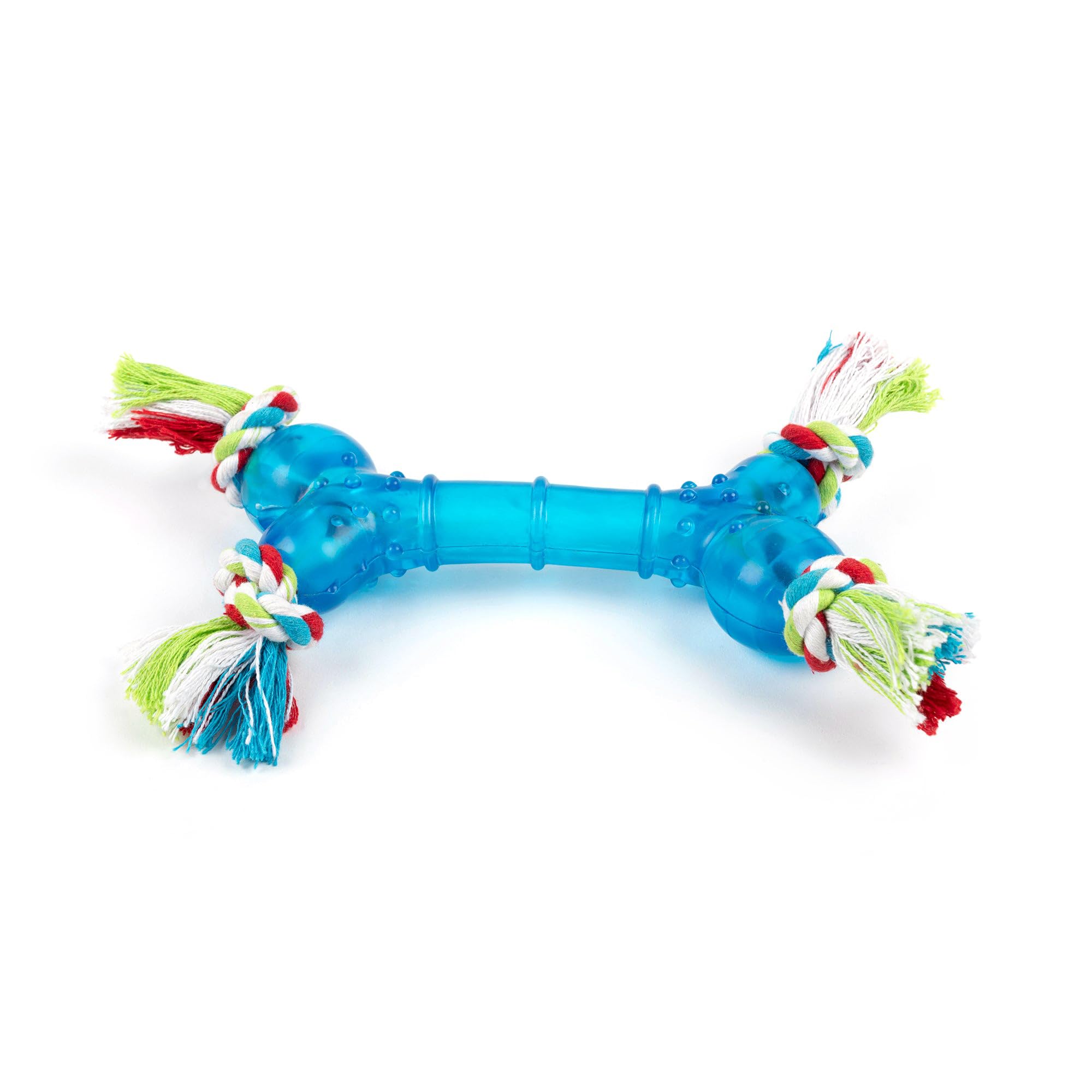 Heads Up For Tails Rubber, Cotton Fabric Thread Multi Material Knote Rope Dog Toy - Blue, 23 Cm X 14 Cm (B0D9JKSQX7) Amazon Price History, Amazon Price Tracker