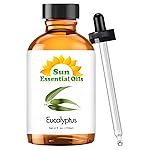 Sun Essentials Oils - 4 oz Eucalyptus Essential Oil with Dropper for Diffuser, Skin, Aromatherapy Massage, Humidifier, Scent for Candle, Lotion & Soap Making at Home, Fragrance for Room
