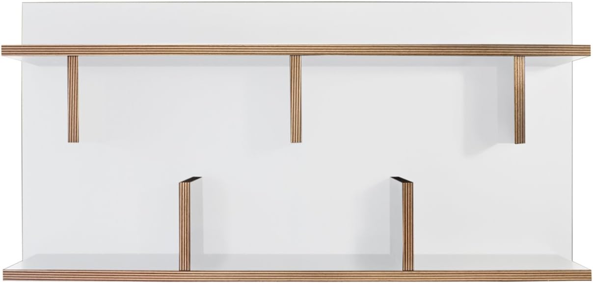 Symbiosis TemaHome Wood Chipboard Bern 90 cm with White Melamine with Plywood Edges, 90 x 23 x 45 cm, White