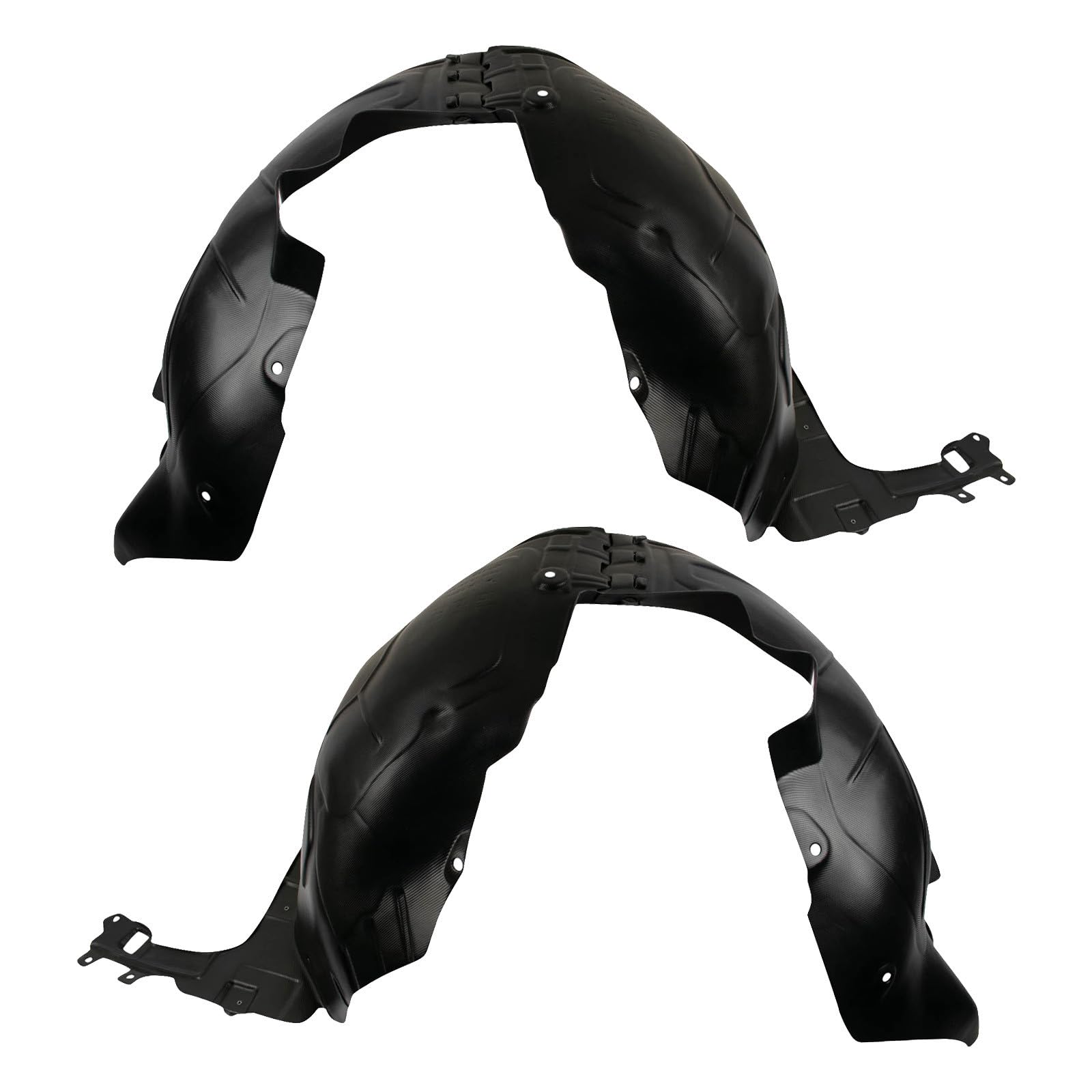 TRQ Front Driver and Passenger Side Inner Fender Liner Set | For 2013-2015 Chevrolet Malibu 2016 Malibu Limited