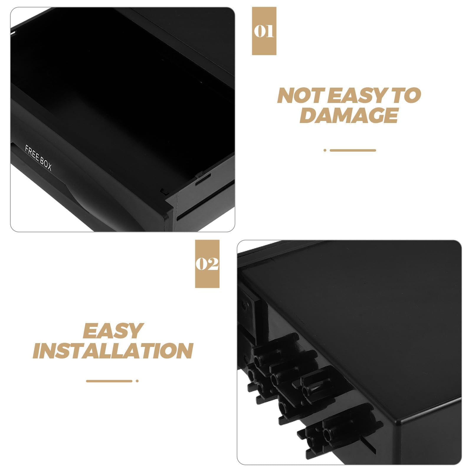 Tragbarer CD Halter fürs Auto aus Kunststoff mit Einfacher Installation und Elegantem Design für Effiziente Aufbewahrung Am Armaturenbrett