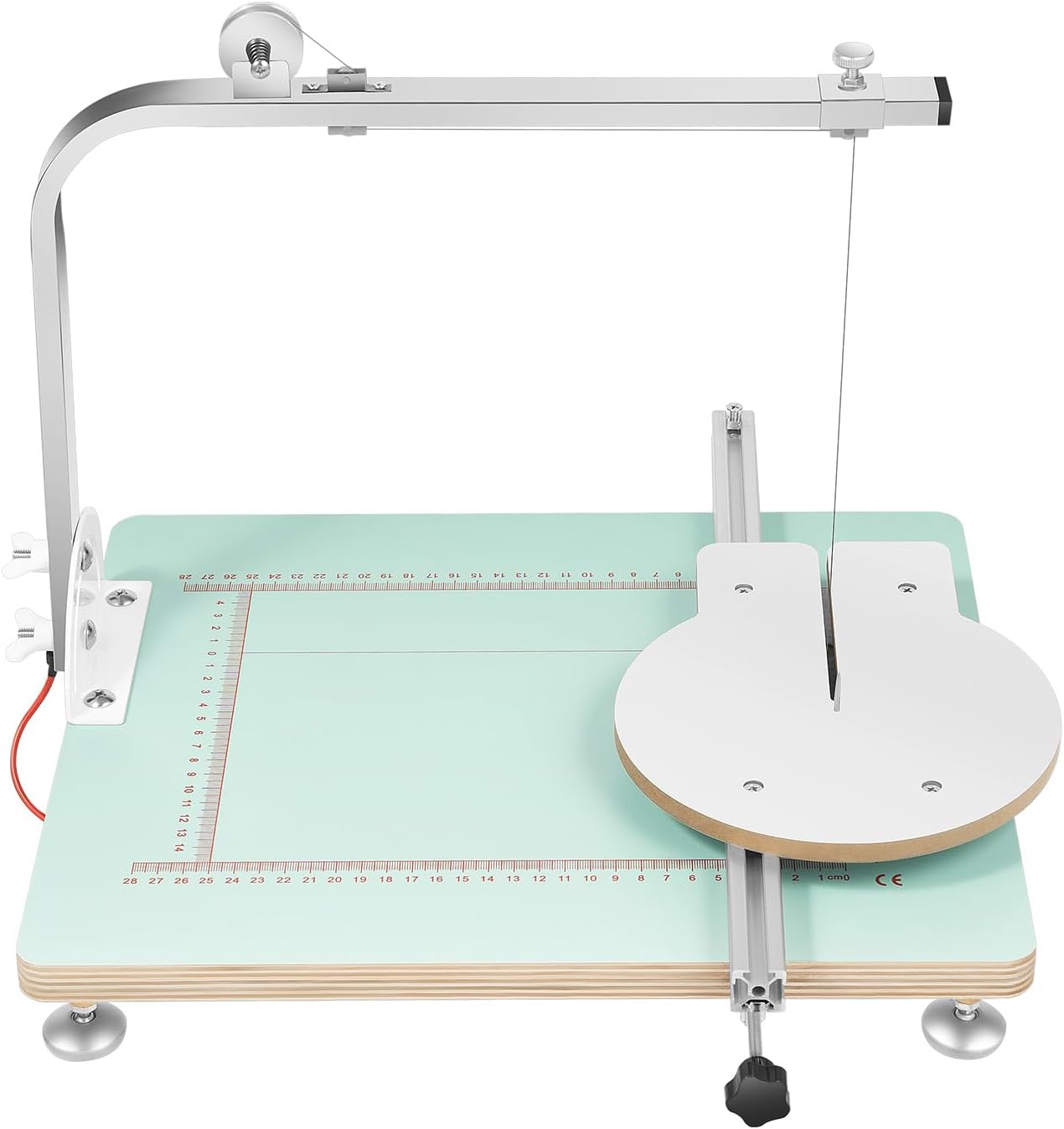 Hot Wire Foam Cutter Table, 72W Tabletop Hotwire Cutter for Cutting Adjustable Temperature and Scale, Precision Cutting Tool for Foam, Sponge, Ribbon Cutting