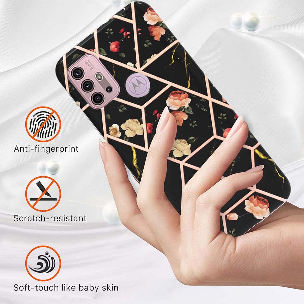 Coprilettino SEAHAI Per Motorola Moto G30/G20/G10/G10 Power | Custodia Glitterata Sottile E Morbida | Protezione Antiurto – Verde
