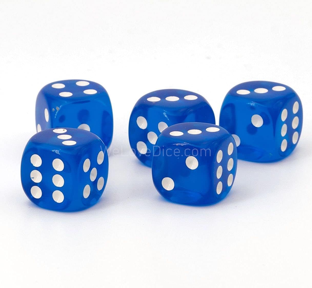 W6 Würfel 16mm In Beige/weiß - 5er Set Made In Germany Von WeLoveBeads