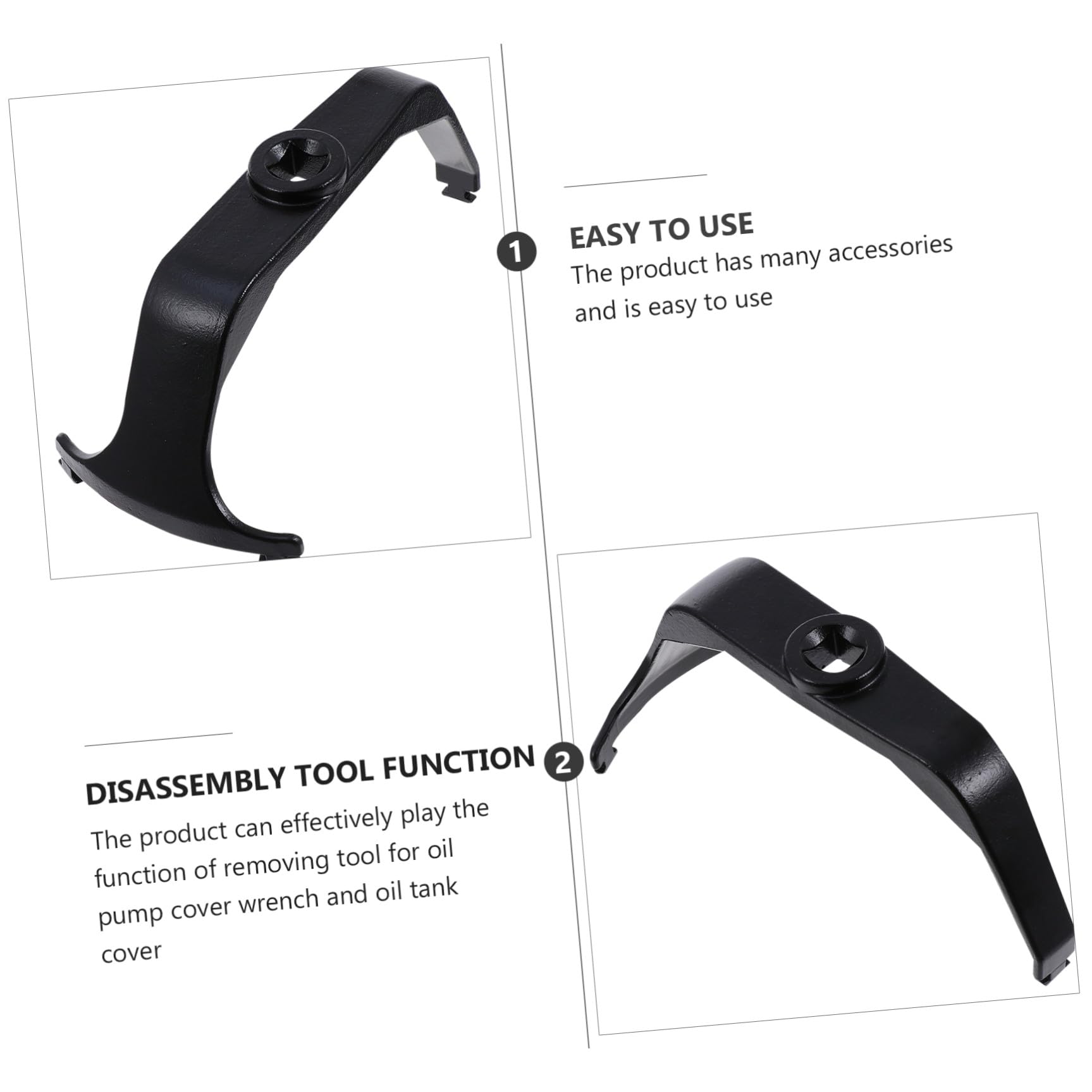 Clé Noir Carburant Légère Couvercle Acier de Pompe en et Ergonomique, Outil Portable pour Démontage de Réservoir de Voiture