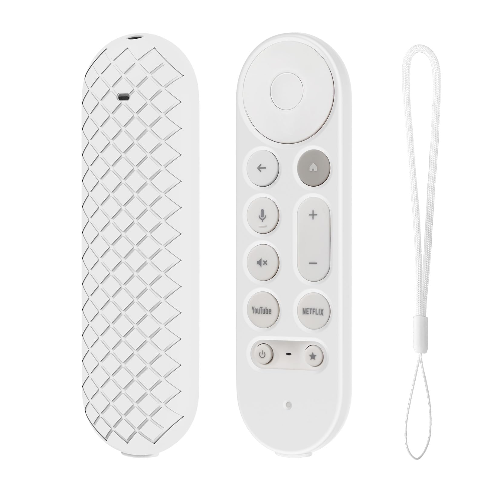 Coque pour télécommande Google TV Streamer 4K 2024 étui silicone blanc LEFXMOPHY - 8