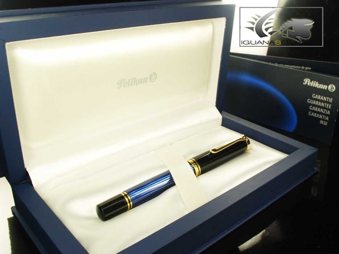 Pelikan Premium Stylo plume de luxe Souverain M600 Pointe Moyenne Noir/Vert