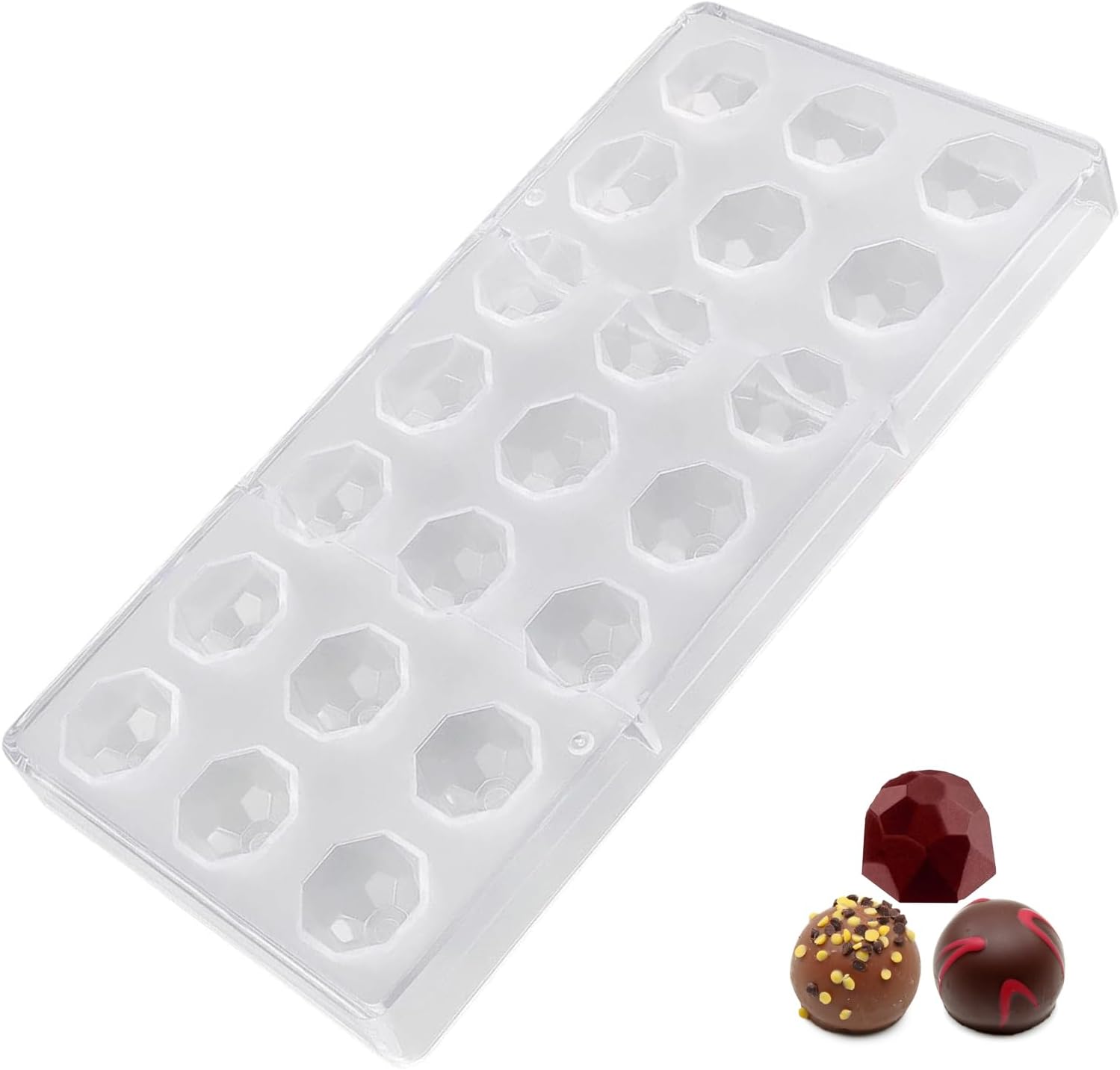 Candy Making Mold Plastic Chocolate Mould Polycarbonate Chocolate Making Mould Transparent Sweet Candy DIY Mold for Handmade Chocolate