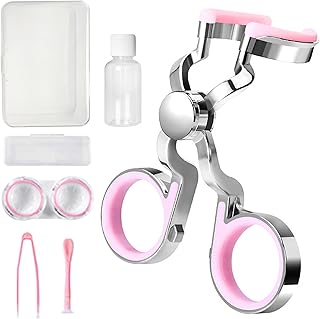 Contact Lens Applicator Tool, Color Contact Lenses Wearing Aids, Portable Eye Opener for Easier Apply/Remove Contact Lens, Travel Size, Pink