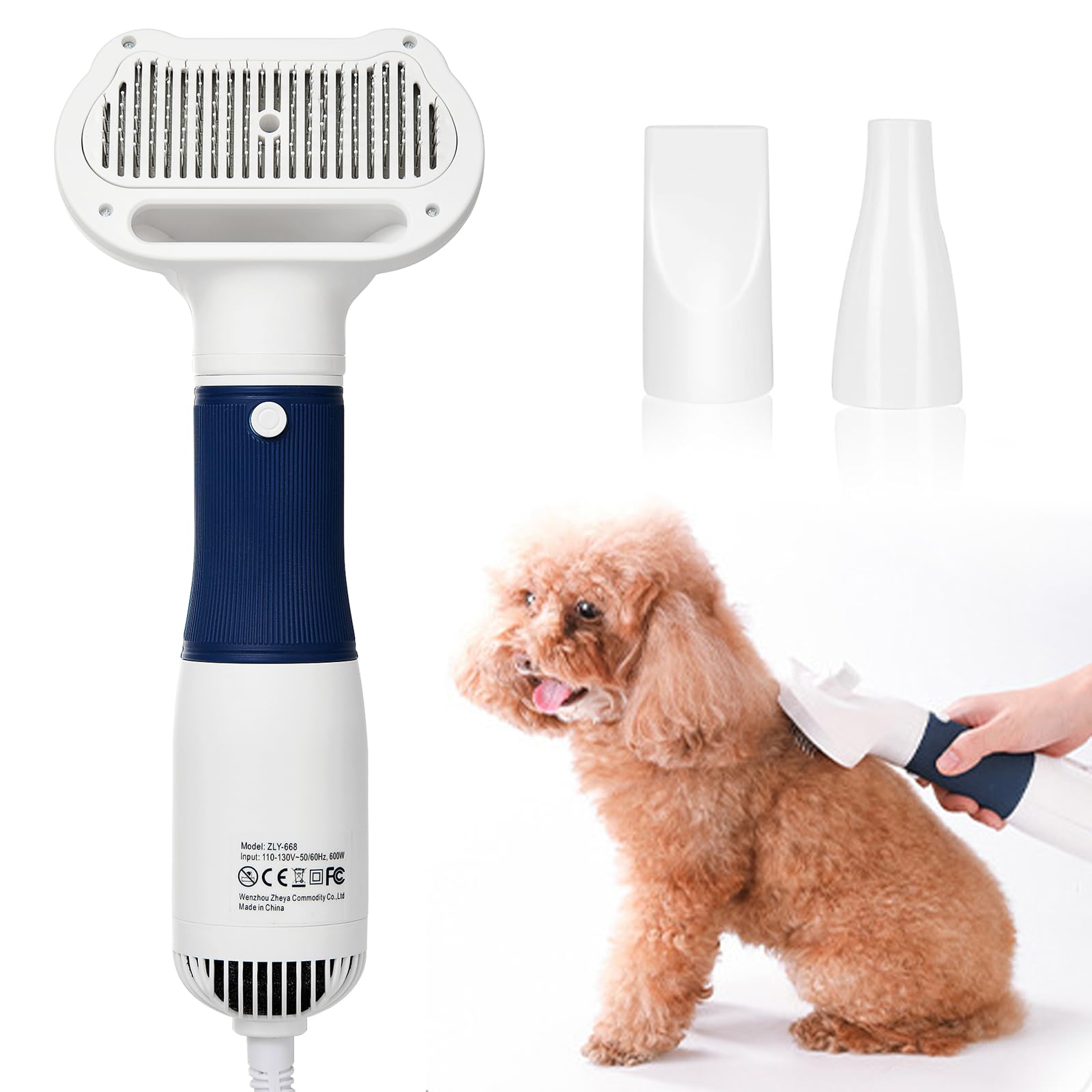 50% OFF Pet Hair Dryer & Brush – Gentle Grooming Tool - Image 1