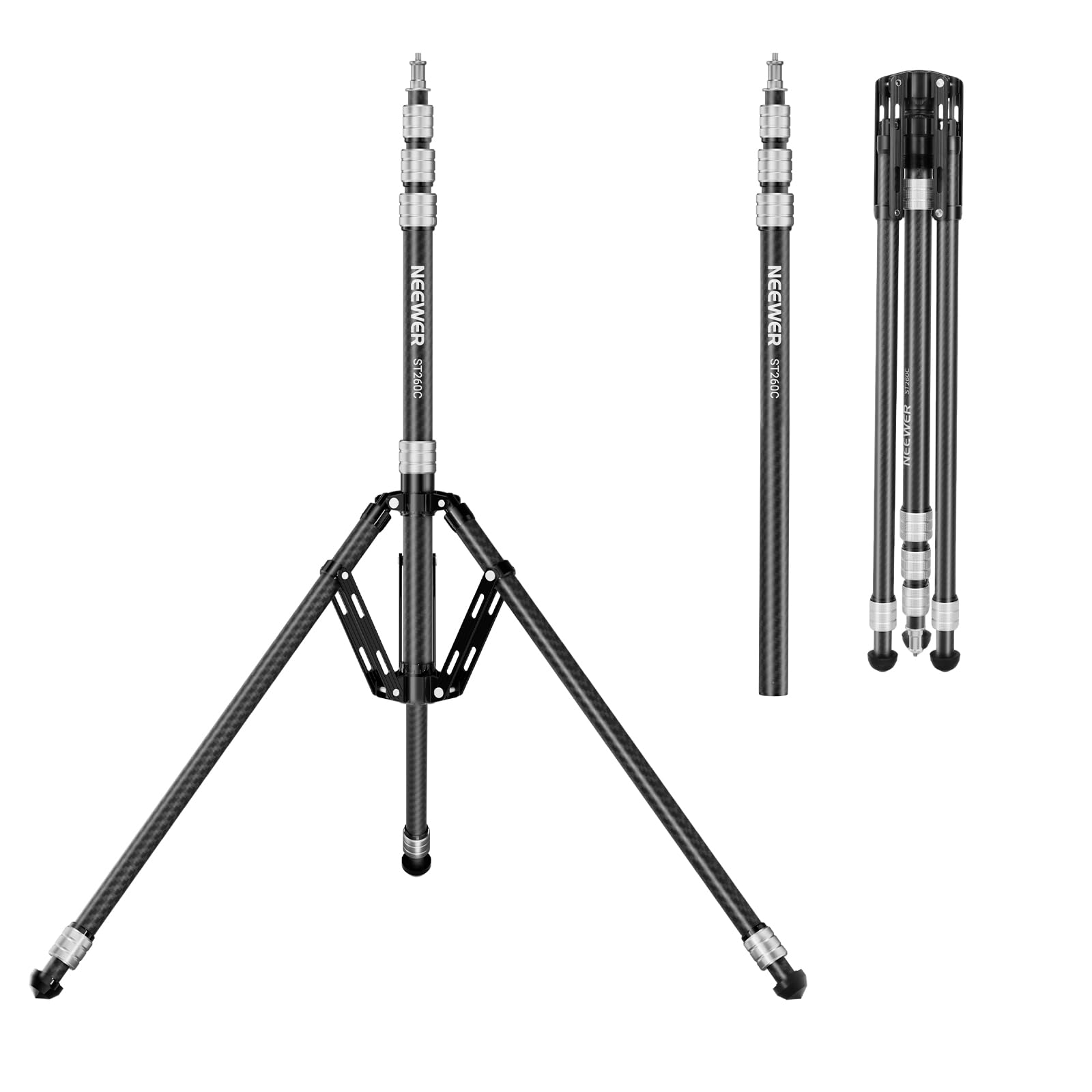 Amazon.com : NEEWER Carbon Fiber Tripod Stand w Reversible Legs