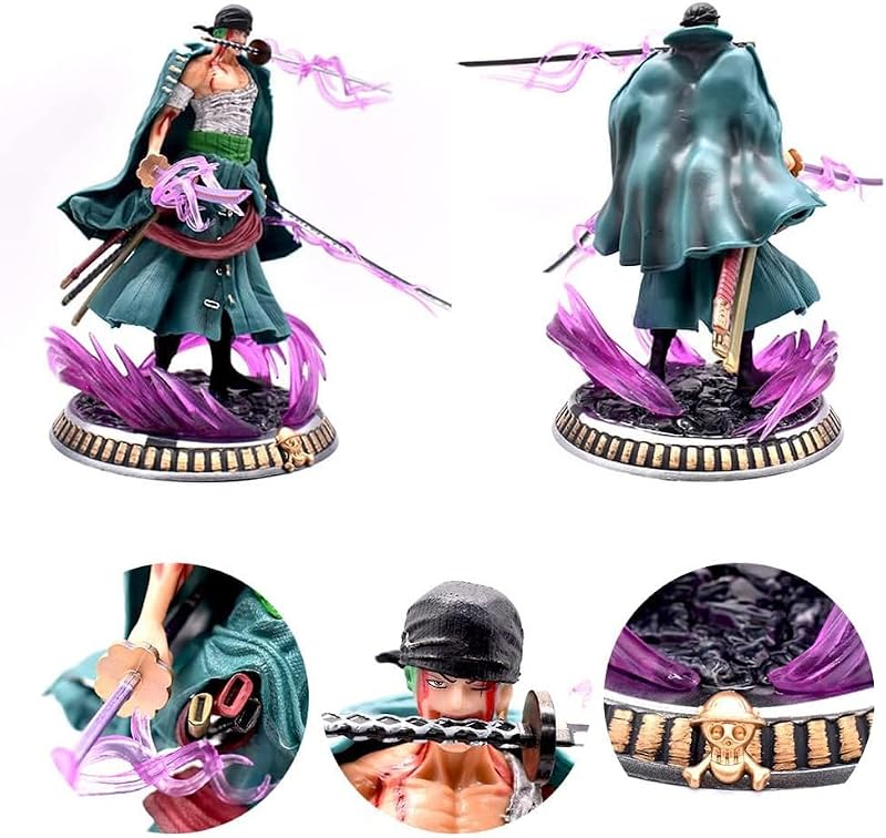 MEZHEN Roronoa Zoro Anime Figura PVC Szobor Gyűjtői Modell Asztali Dekoráció
