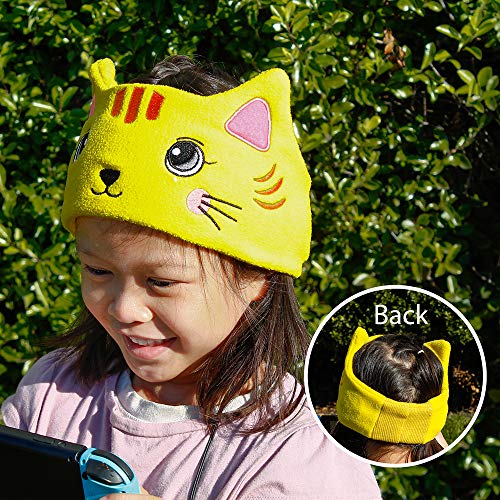 OCT17 Kids Headphones Soft Flexible Fleece Headband Children's Earphones for School Home Travel