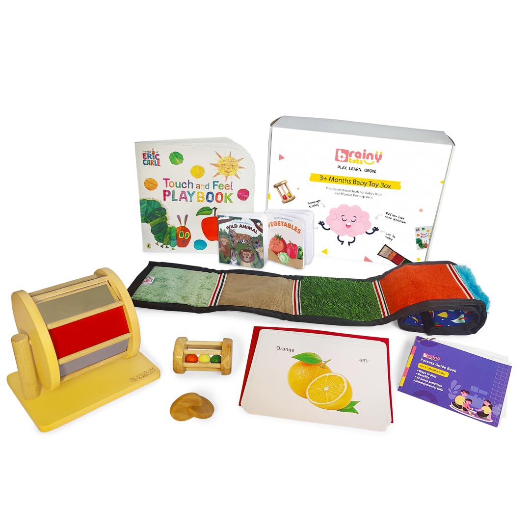 Brainytots 3 Plus Months Toy Box | Montessori Toy Box | Newborn Play Kit | Brain Development Toys (B0DDJM1W5T) Amazon Price History, Amazon Price Tracker