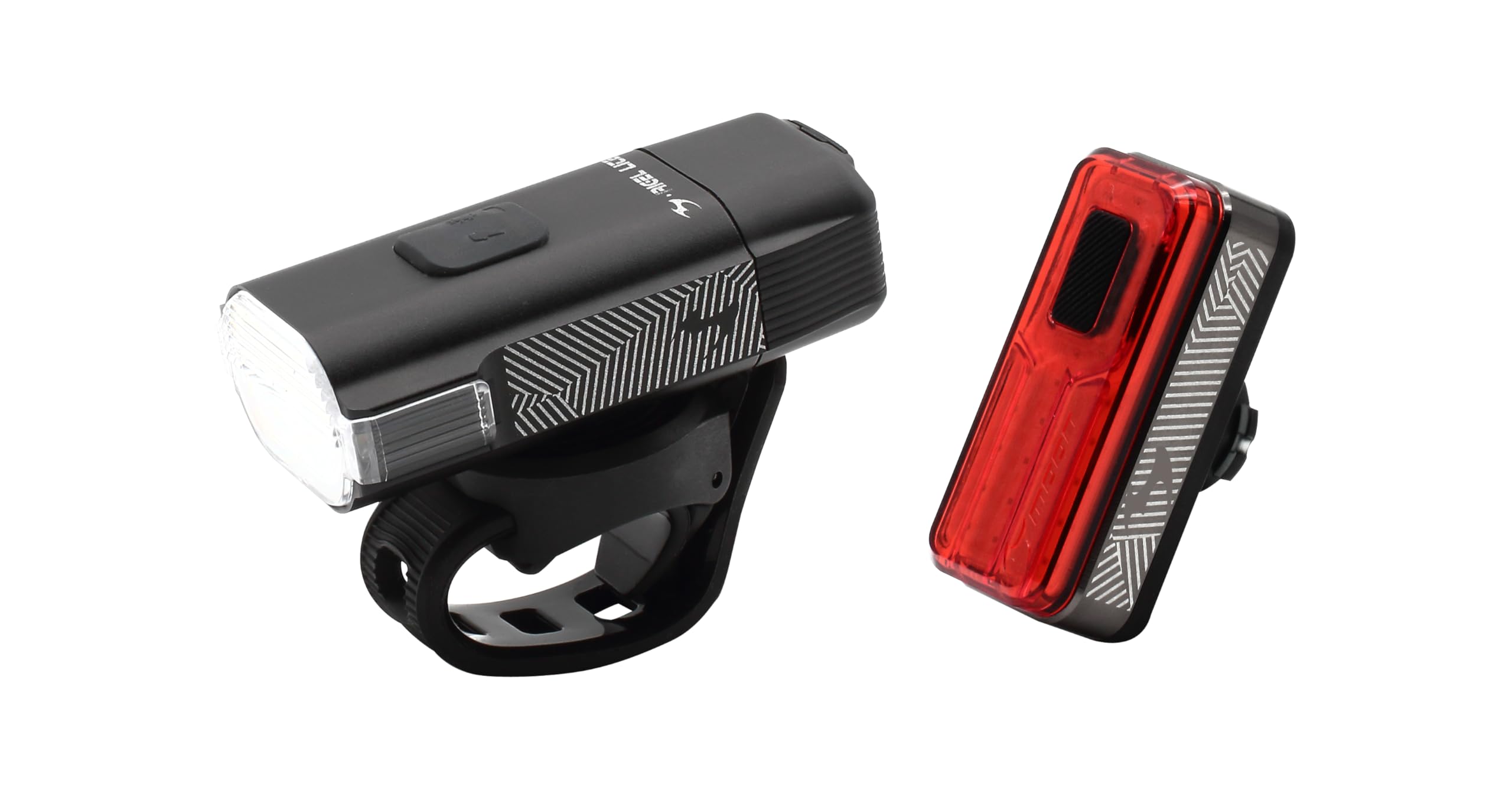 Moon Rigel Lite 500lm & Helix Lite 100lm IPX7 - Set di luci anteriori e posteriori ricaricabili per bicicletta
