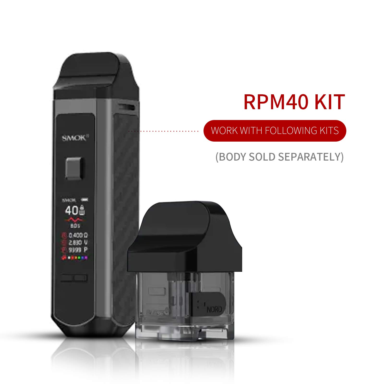 elfbar nachfüll pod läuft aus SMOK RPM 40 Starter Kit - Vape Wholesale USA main image 0