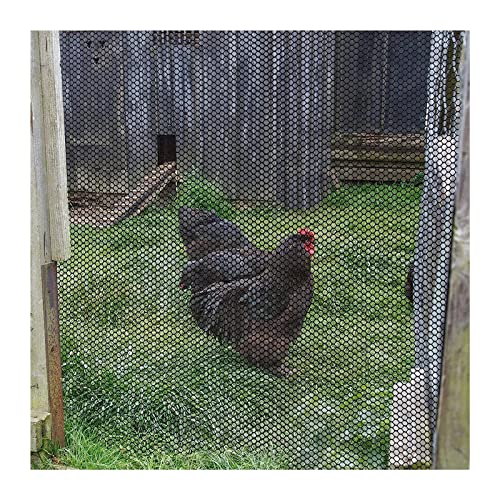 Hogar/Valla de alambre de pollo reutilizable comercial, red de protección de aves de corral de 5 15 30 40 50 m, para balcón de jardín (color: ancho 120 cm / 47,2 pulgadas, tamaño: L 20 m / 65,6 pies)