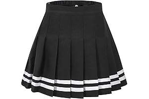 Captivating Black School Girl Uniform Skater Skirt for a Preppy Look