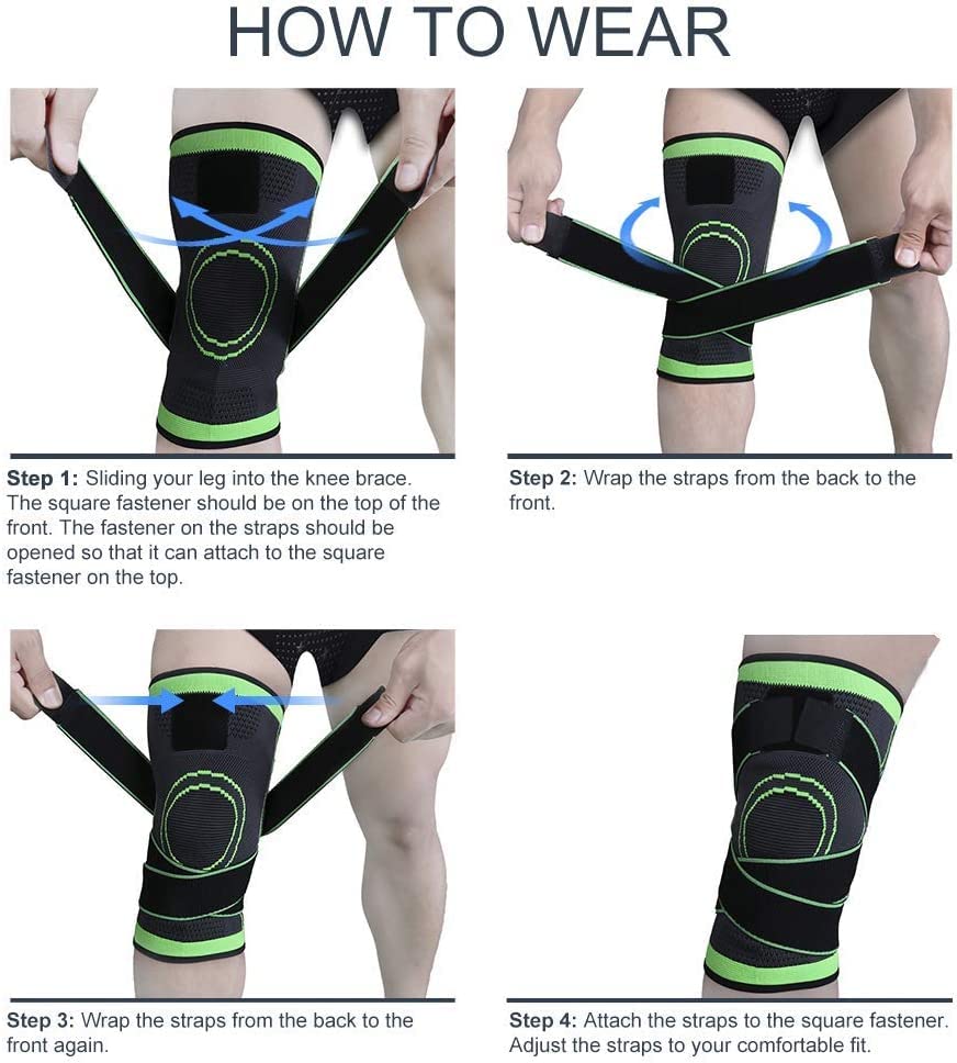 Image of Vitoki Knee Braces for Knee Pain,1 Pack Knee Compression Sleeve for Sports