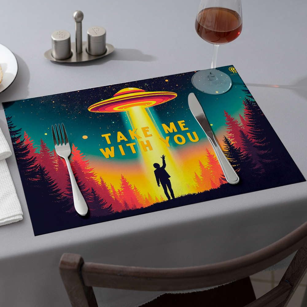 Linge de table de créateur : chemin de table et sets Journey To The Stars