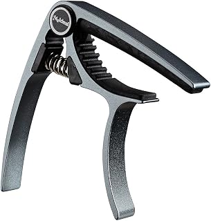 LYWS Quick Change Acoustic Guitar Capo for Acoustic Electric or Classical Guitar Banjo and Ukulele Lightweight Aluminum Gray