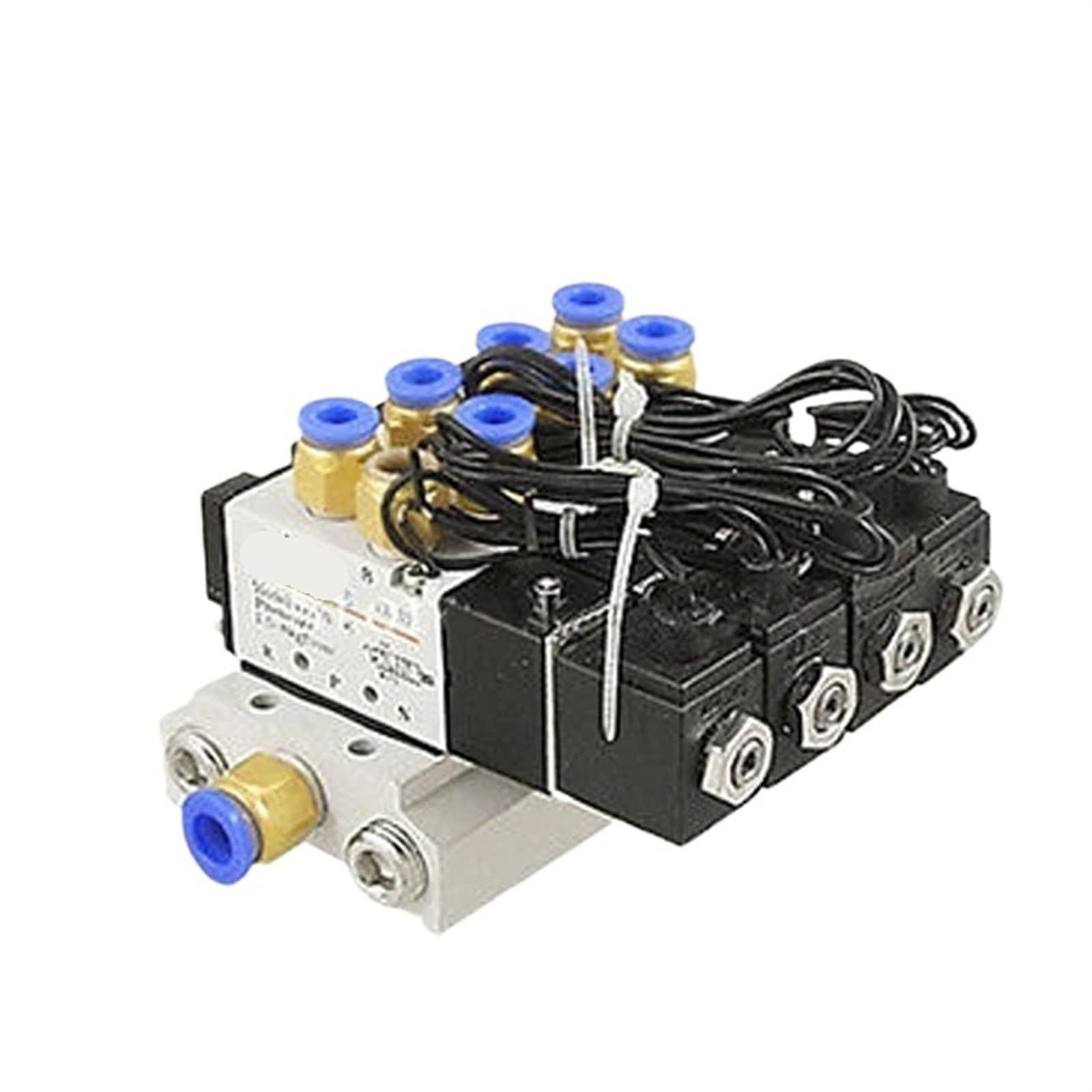 Électrovanne pneumatique 4V110-06 AC 110V avec raccord de 8mm et silencieux pour circuit