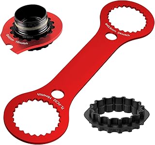 Newpop Herramientas Rodamientos Bicicleta, Herramienta Reparación de Pedalier, Llave de Rodamiento Interior, Extractor Pedalier BB de Aluminio con Adaptador Compatible con Dub/TL-FC32/TL-FC25/TL-FC24