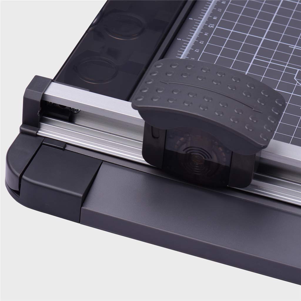 Taglierina per carta, taglierina per carta A4, 3-in-1 Paper Trimmer, Multi-Functional A4 Paper Cutter with 12.6 Inch Cut Length, Straight Skip Wave Cutter for Photo Handcraft Project Label Cutting