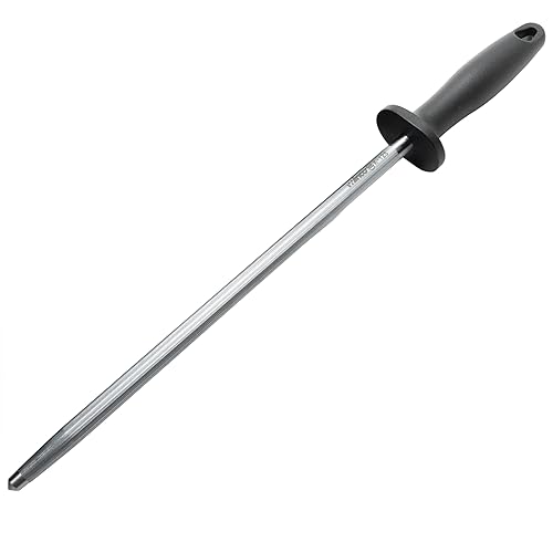 Miniatura 4 de WINCO Heavy-Duty Steel Knife Sharpening Steel Honing Rod, 12-Inch
