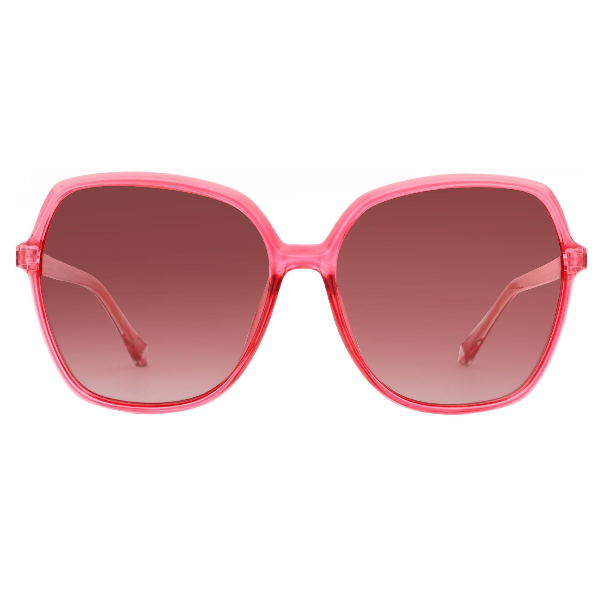 ZENOTTIC Occhiali da Sole Polarizzati Retro Donna Formato Oversize Quadrato Protezione UV400 Occhiali alla Moda per Viaggi Feste