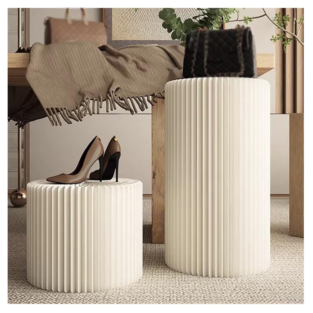 Zfmnoyev 1 Piedistallo Espositivo Pieghevole in Cartone, Colonna Espositiva Cilindrica, Supporto per Scarpe, Borse, Fiori O Torte, Perfetto per Matrimoni(30x48 cm)