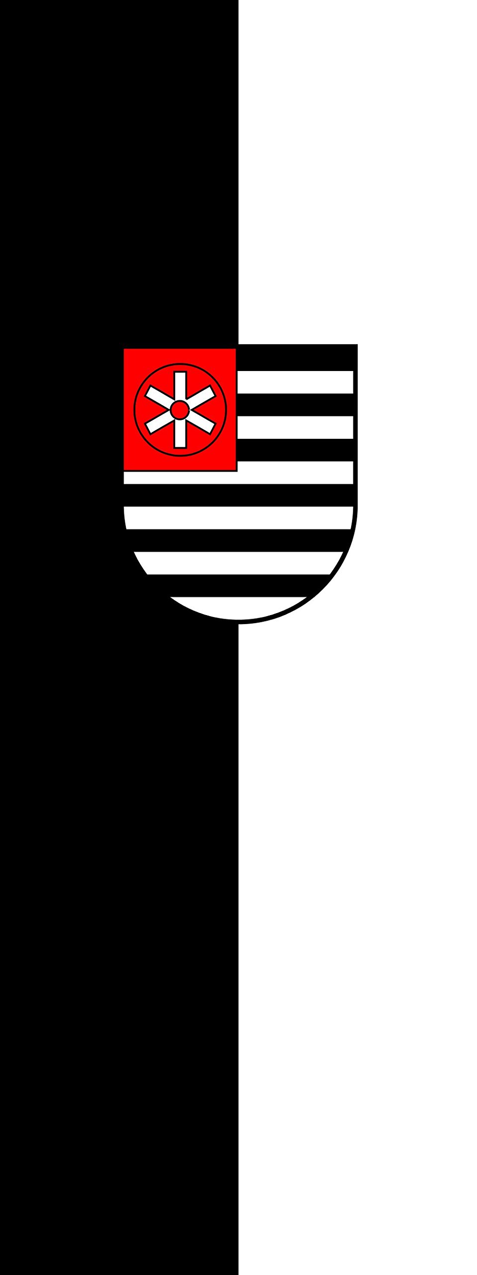 Drapeau Krautheim pavillon portrait grand format 400x150cm de 6m²