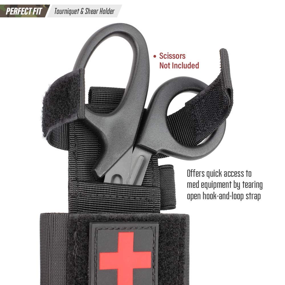 Lot De 2 Pochettes Pour Garrot Molle, Pour Cisailles Ambulanciers