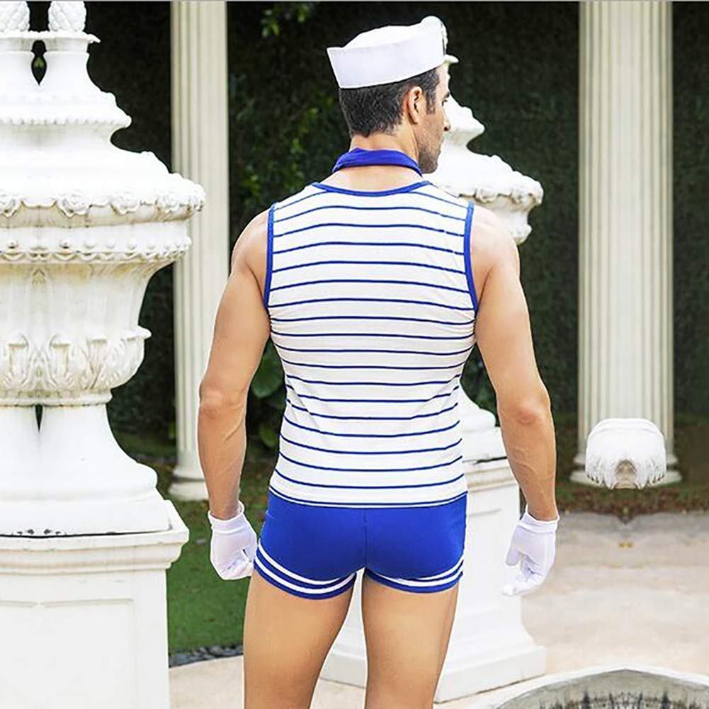 VENI MASEE Costume de marin pour homme – Tenue de soirée pour costumade et jeu de rôle (lot de 1)