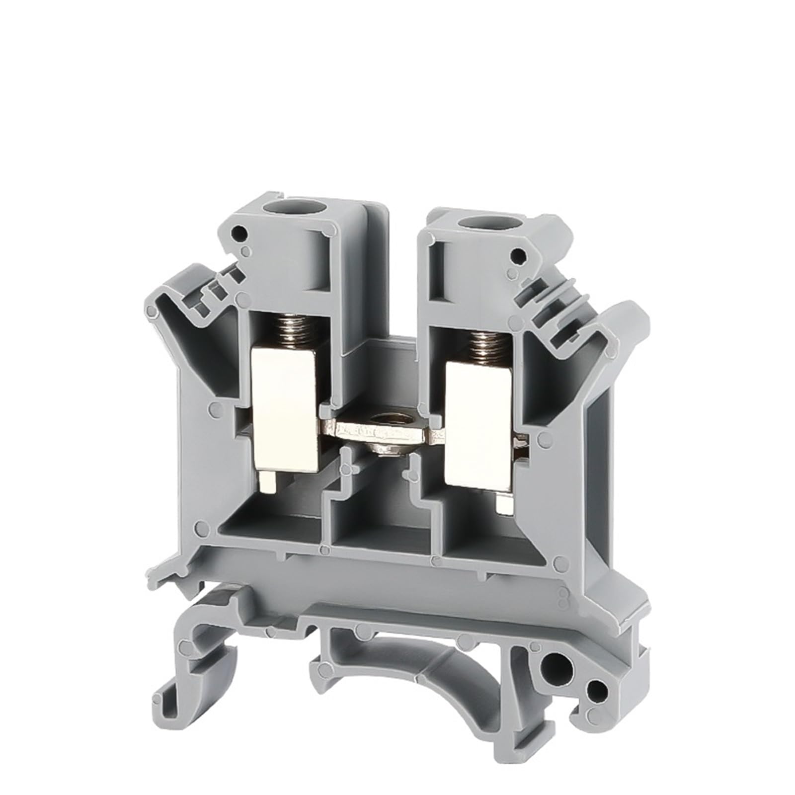 10Pcs UK6N Din Rail Terminal Electrical Conductor Universal Connector Screw Connection Strip Block UK-6