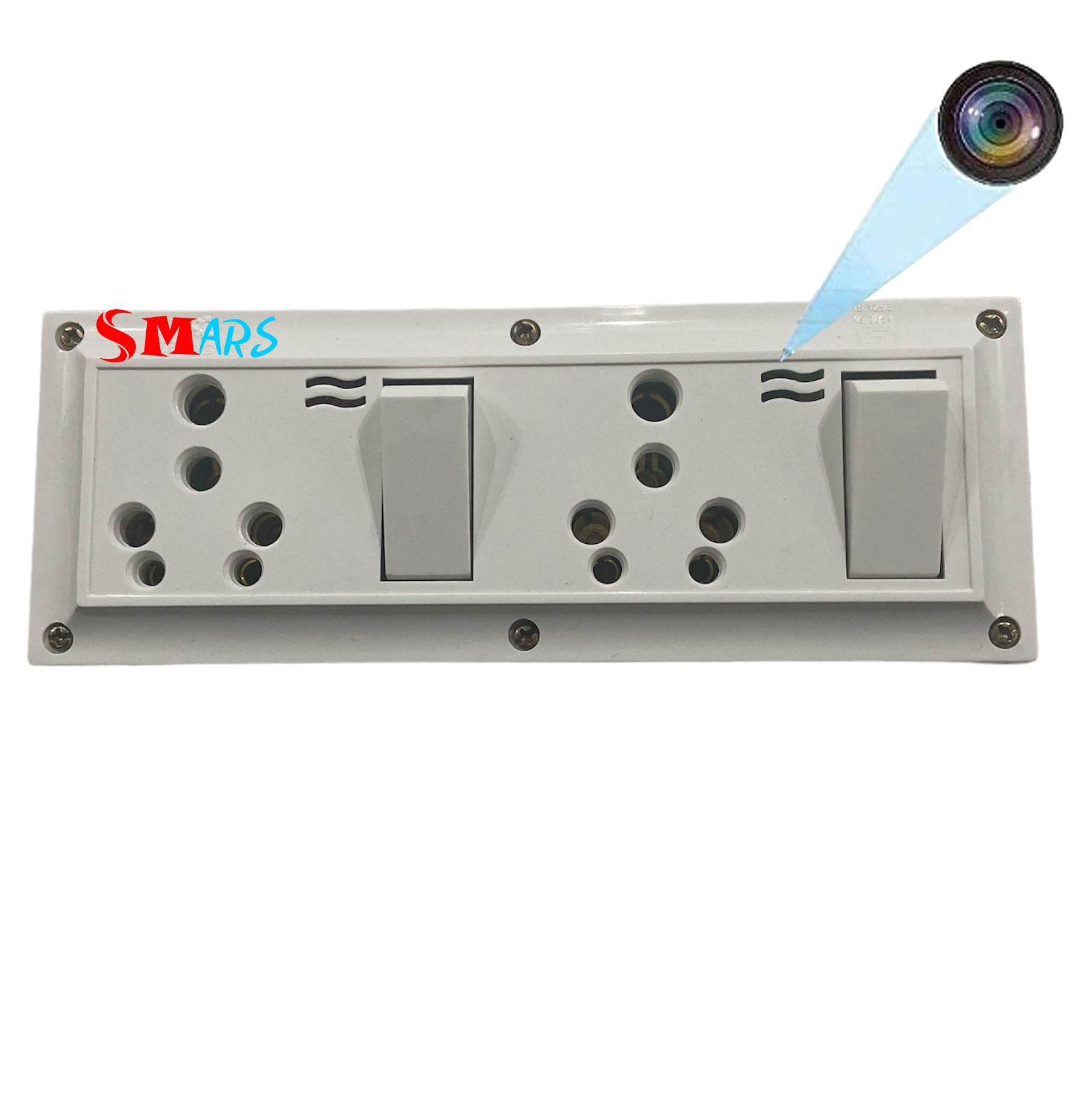 smars 4K Socket Camera with Audio & Video Recorder WiFi Cam as 16AMP Dual Combined Socket Box with Dual Port Switch Board for Home and Office-picture-11