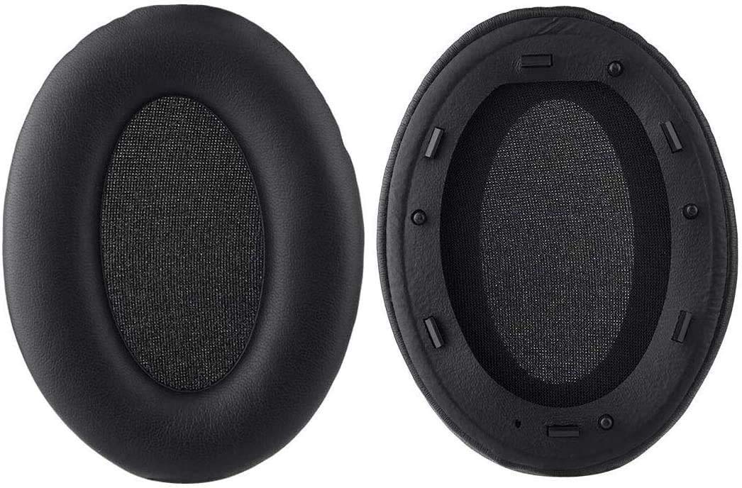 WH-1000XM3イヤーパッド交換用イヤーパッドプロテインPUレザーイヤークッションSony WH-1000XM3ワイヤレスノイズキャンセリングオーバーイヤーヘッドフォンと互換性があります（ブラック）