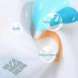 Yoofoss Muslin Burp Cloths for Baby 10 Pack 100% Organic Cotton Baby Washcloths for Boys Girls Large 20\'\'X10\'\' Super Soft and Absorbent Elephant