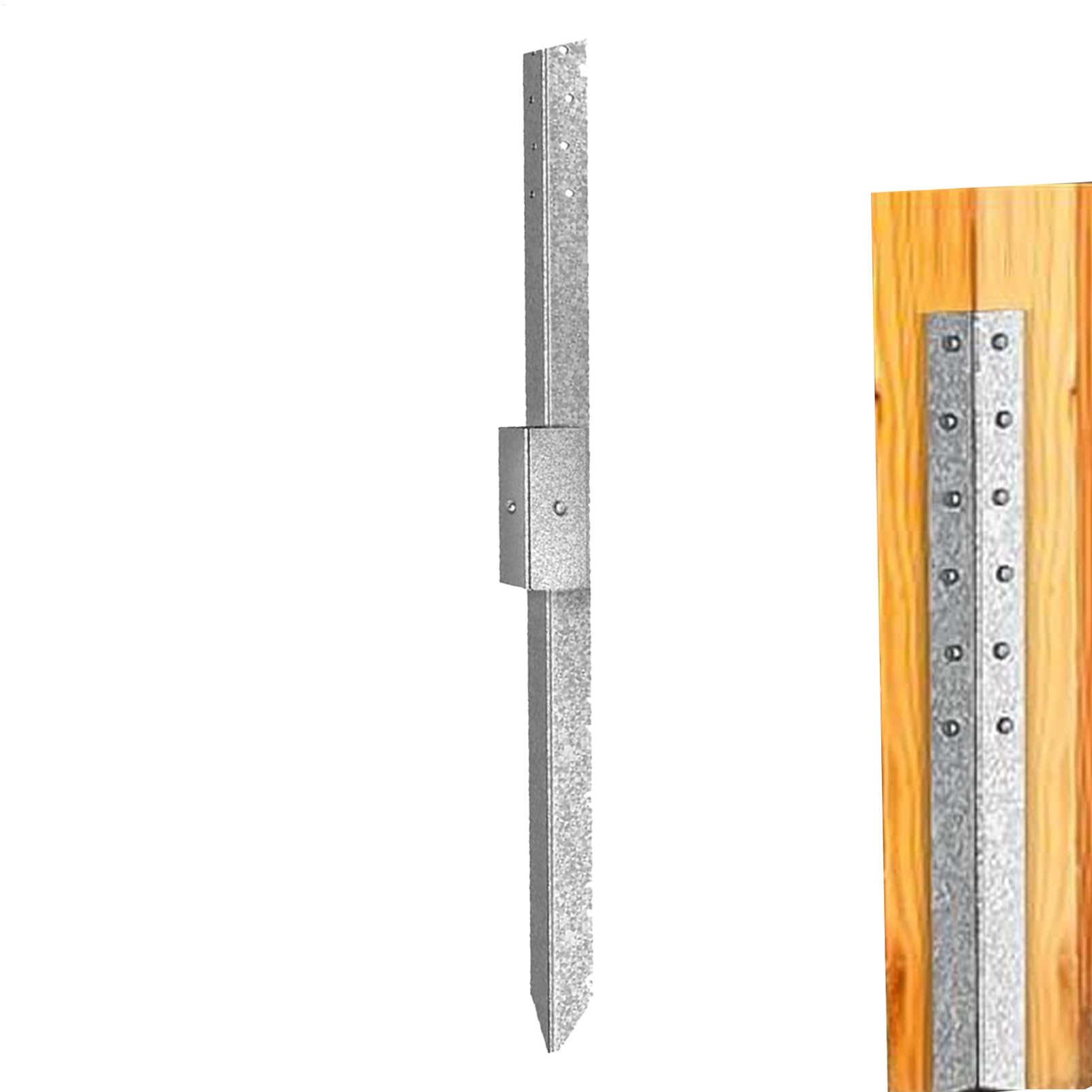 Support de poteau de clôture piquet de clôture robuste ancre métallique pour barrière et jardin