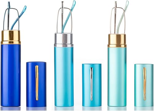 Miniatura 9 de Lentes de lectura ultracompactos con clip de bolsillo portátil para lectores con funda de aluminio de Newbee Fashion